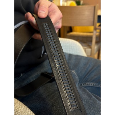 Ремень мужской Rekarti 8490 черный 125 х 3,5 см