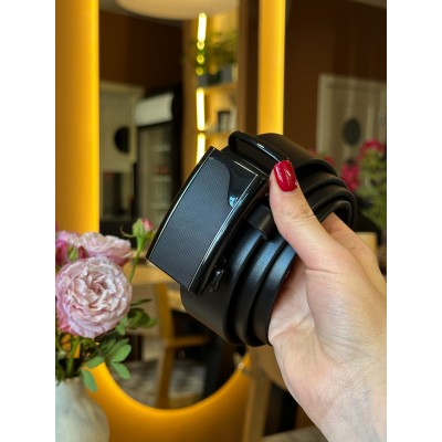 Ремень мужской Rekarti 8490 черный 125 х 3,5 см