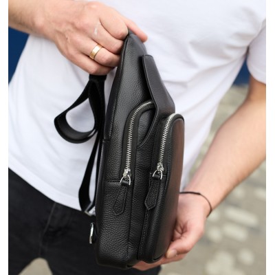 Рюкзак-слинг Rekarti 34091 черный 31 х 18 х 7 см TIDING BAG