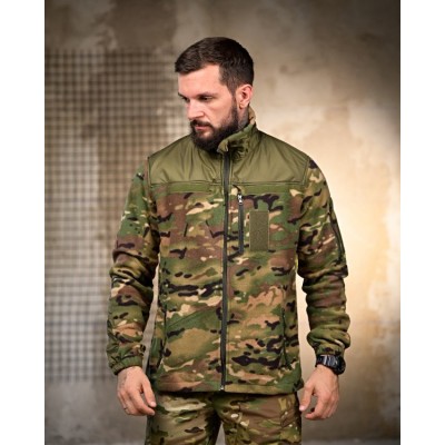 Кофта MAX 151025 (14) з водостійкіми накладками лакє, мультикам XL