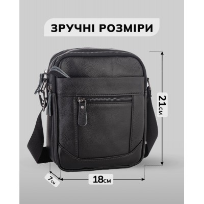Барсетка Rekarti LA3314-1BL черный 19 х 22 х 7 см TIDING BAG