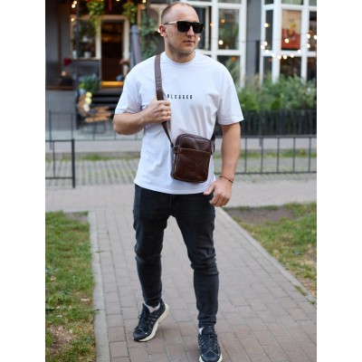 Барсетка Rekarti TD-75741 коричневый 20 х 16 х 6 см