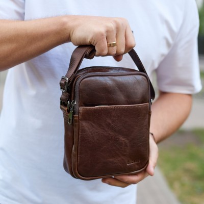 Барсетка Rekarti TD-75741 коричневый 20 х 16 х 6 см