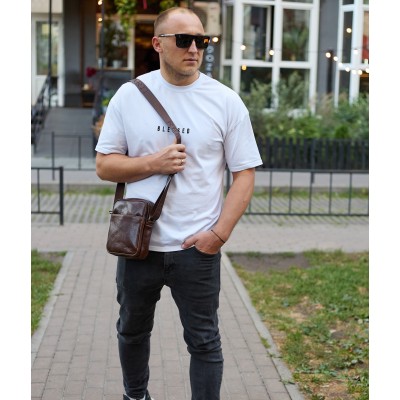 Барсетка Rekarti TD-75741 коричневый 20 х 16 х 6 см