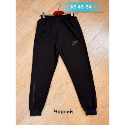 Штани спорт чоловічі Nikolay K6 черный 46-54