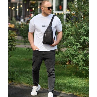 Рюкзак-слінг Rekarti 32545 черный 19 х 31 х 7 см TIDING BAG