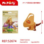 Ball REF-52674 Цифра 4 (динозавр) 6см