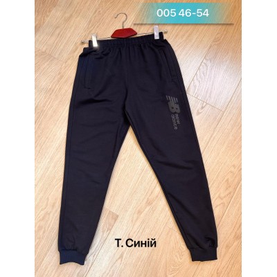 Штани спорт чоловічі Nikolay 005 темно-синий 46-54