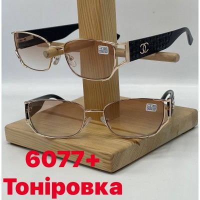 Окуляри для зору Glasses 6077тон+ с диоптрией +3,5