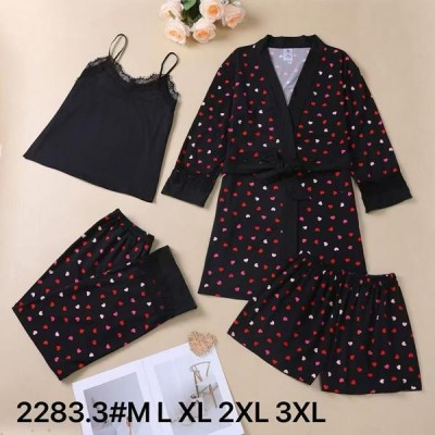 Комплект жіночий Estima 2283-3 black-red