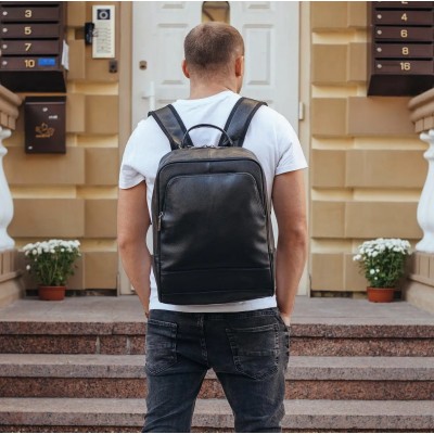 Рюкзак мужской Rekarti B2-884371A черный 28х40х12 см TIDING BAG