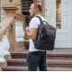 Рюкзак мужской Rekarti B2-884371A черный 28х40х12 см TIDING BAG