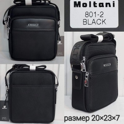 Сумка мужская Birds 801-2 черный 20*23*7 Moltani