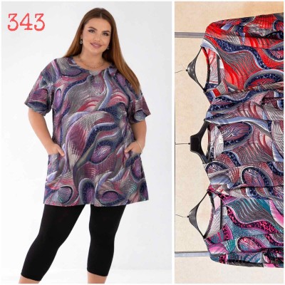 Туніка жіноча Nikolay 343 микс 48-56