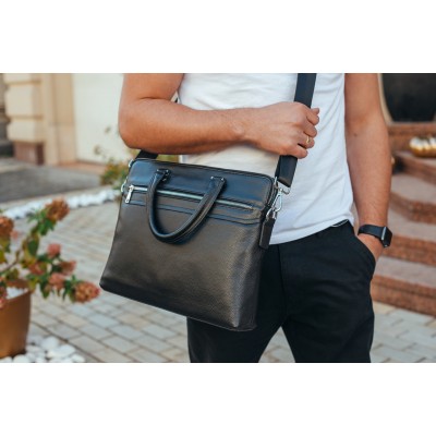 Портфель мужской Rekarti 30987 черный 38 x 28 x 6 см TIDING BAG