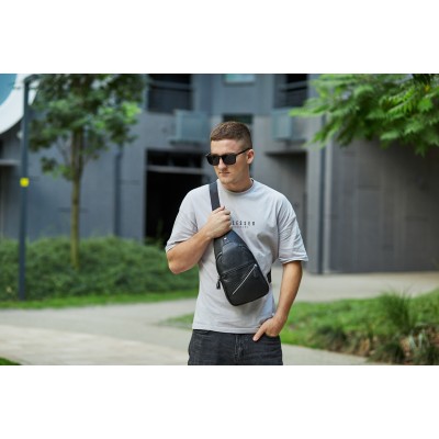 Рюкзак-слинг Rekarti 7579 черный 18 х 31 х 6-9 см TIDING BAG