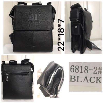 Сумка мужская Birds 6818-2 черный 22*18*7 Moltani