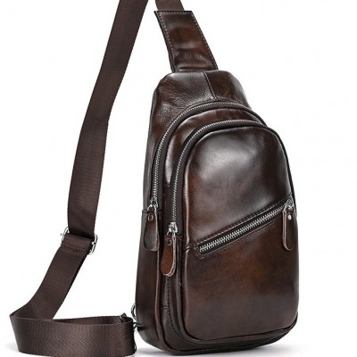 Рюкзак-слинг Rekarti 62867 коричневый 17 х 31 х 6 см TIDING BAG