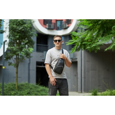 Рюкзак-слинг Rekarti 79906 черный 16 x 29 x 7 см TIDING BAG