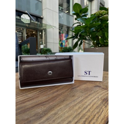 Ключница женская Rekarti B416-1 Brown коричневый 15 х 7,5 х 4 см ST Leather