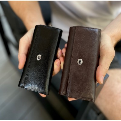 Ключница женская Rekarti B416-1 Brown коричневый 15 х 7,5 х 4 см ST Leather