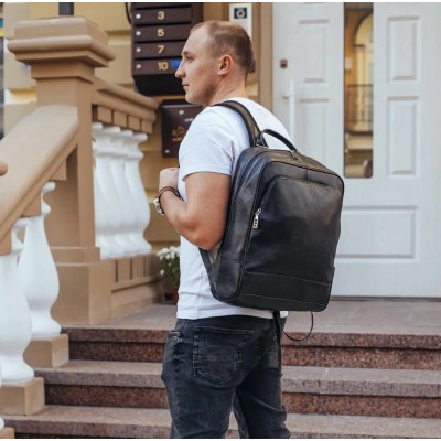 Рюкзак мужской Rekarti B2-7371A черный 28х40х12 см TIDING BAG