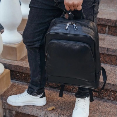 Рюкзак мужской Rekarti B2-7371A черный 28х40х12 см TIDING BAG