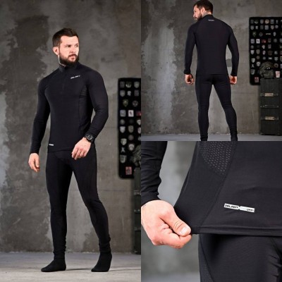 Термобілизна Камуфляж 161025 (133) Активное Zelart черный 2XL