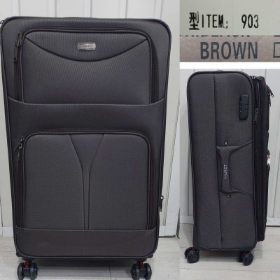 Дорожня валіза Birds 903 коричневый TOURIST тройка, 4 колеса