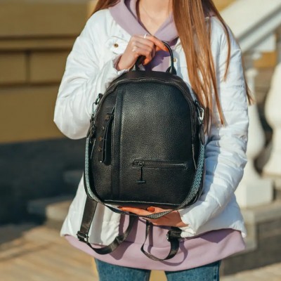 Рюкзак женский Rekarti 73590 черный 33х27х10 см TIDING BAG