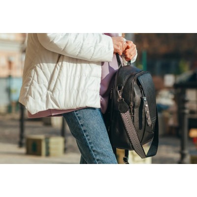 Рюкзак женский Rekarti 73590 черный 33х27х10 см TIDING BAG