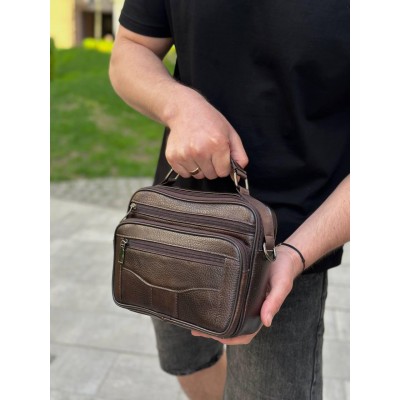 Барсетка Rekarti 61881B коричневый 25 х 19 х 6.5 см BEXHILL