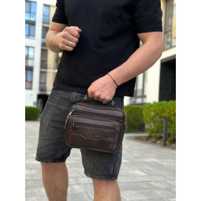 Барсетка Rekarti 61881B коричневый 25 х 19 х 6.5 см BEXHILL