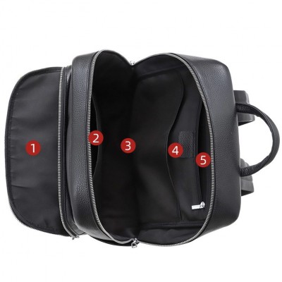 Рюкзак мужской Rekarti 75362 черный 30х40х17 см TIDING BAG