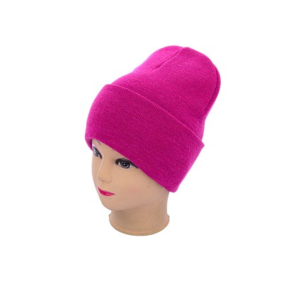 Шапка жіноча Angelica FND011-2 подвійна fuchsia