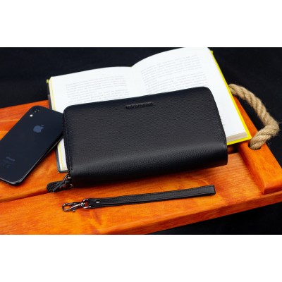 Клатч мужской Rekarti B-5902B-1Q черный 20,5 х 12 х 4 см Marco Coverna