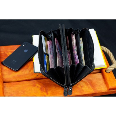 Клатч мужской Rekarti B-5902B-1Q черный 20,5 х 12 х 4 см Marco Coverna