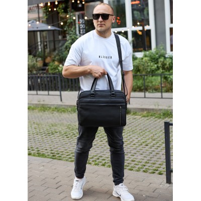 Портфель чоловічий Rekarti TD-86340 черный 39 х 29 х 10 см