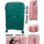 Birds 2024-01 зеленый THREE BIRDS тройка с расширением