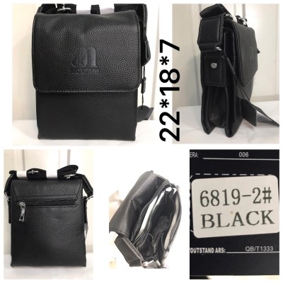 Сумка чоловіча Birds 6819-2 черный 22*18*7 Moltani