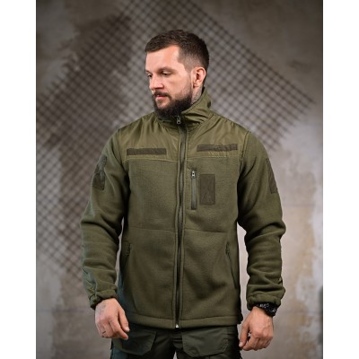 Кофта Камуфляж 161025 (105) ВН001 Polartec олива 3XL