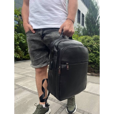 Рюкзак мужской Rekarti B72-57357 черный 30х42х12 см TIDING BAG